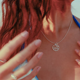 Swirly dance Necklace 45cm chain