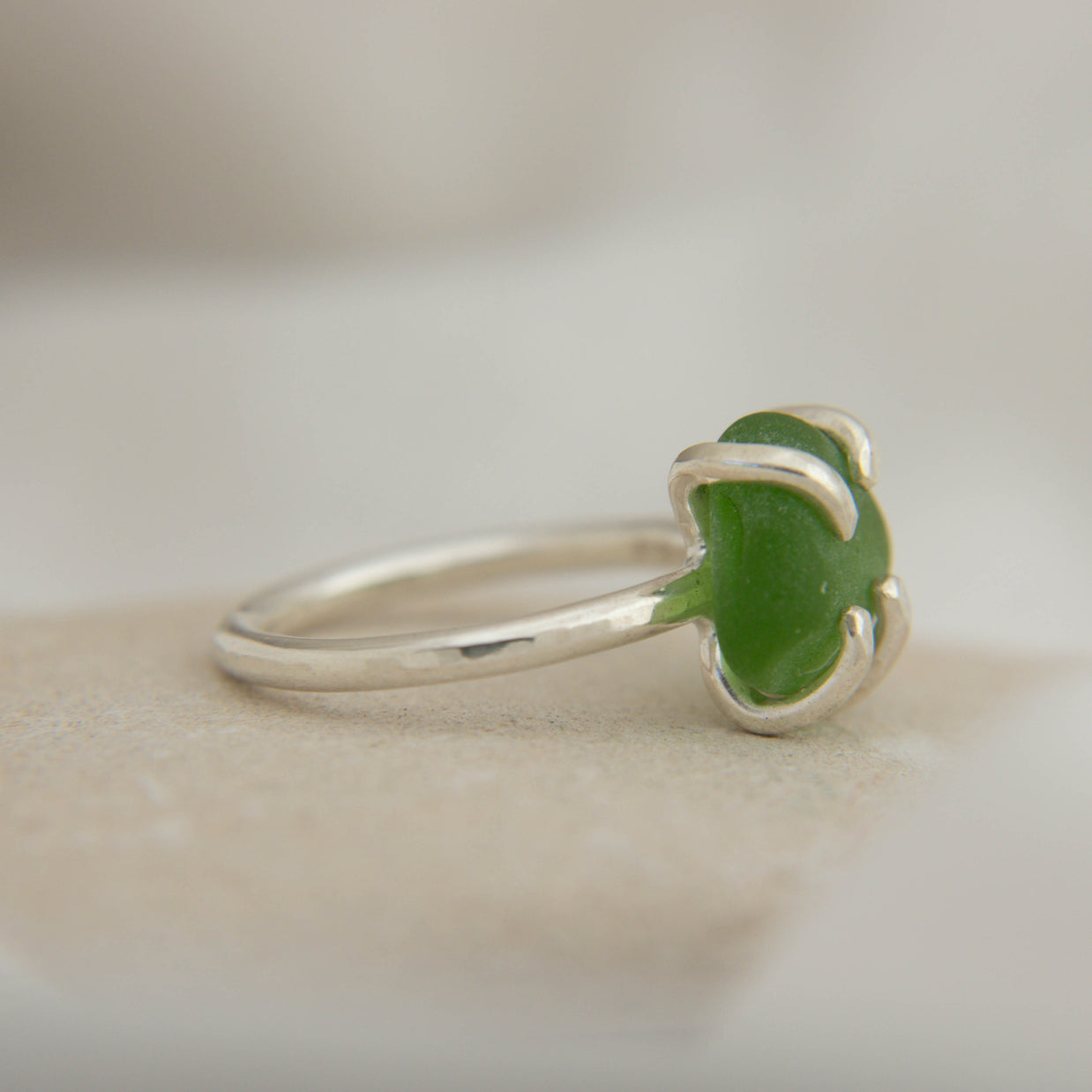 Seaglass ring size L (Queenscliff)
