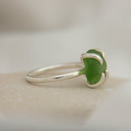 Seaglass ring size L (Queenscliff)