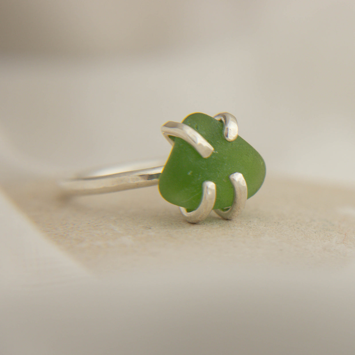 Seaglass ring size L (Queenscliff)