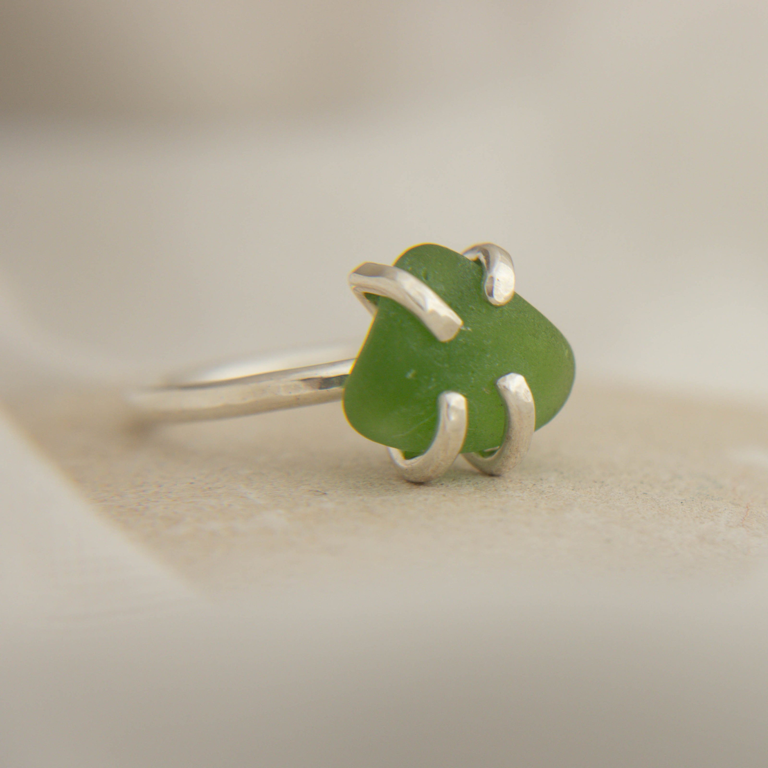 Seaglass ring size L (Queenscliff)