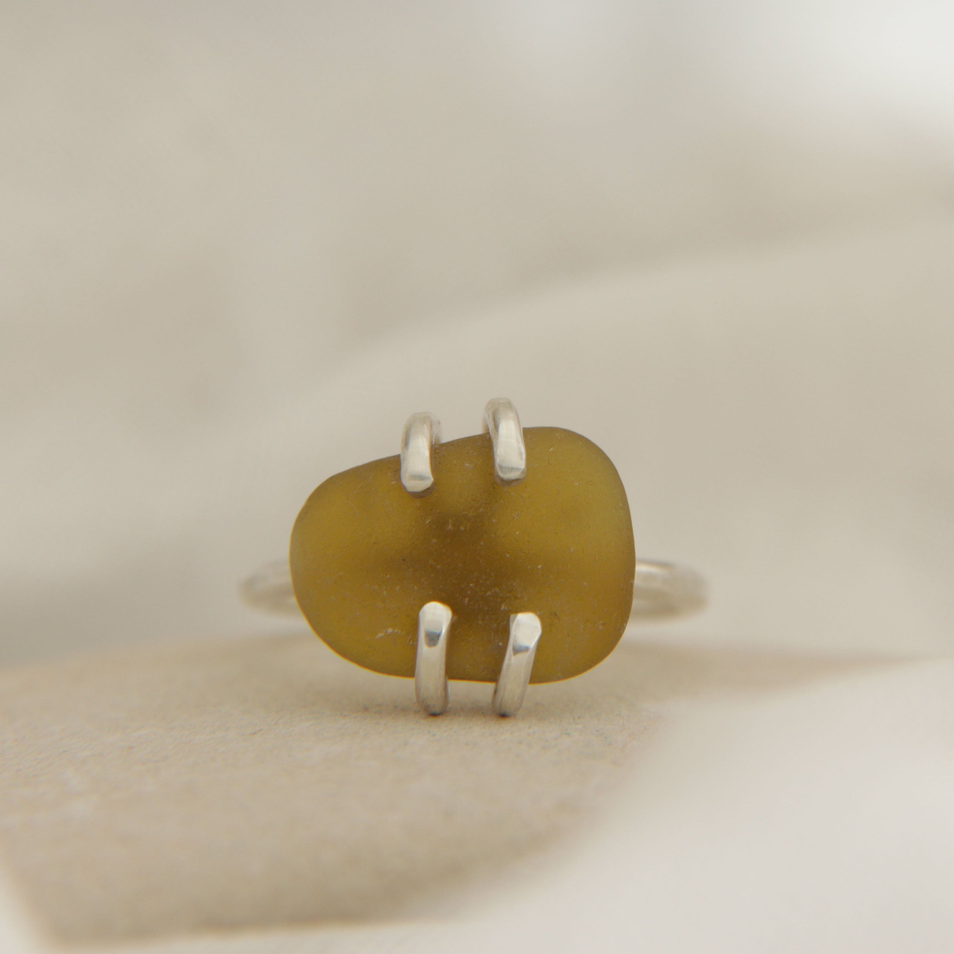 Seaglass ring size T (Torquay)