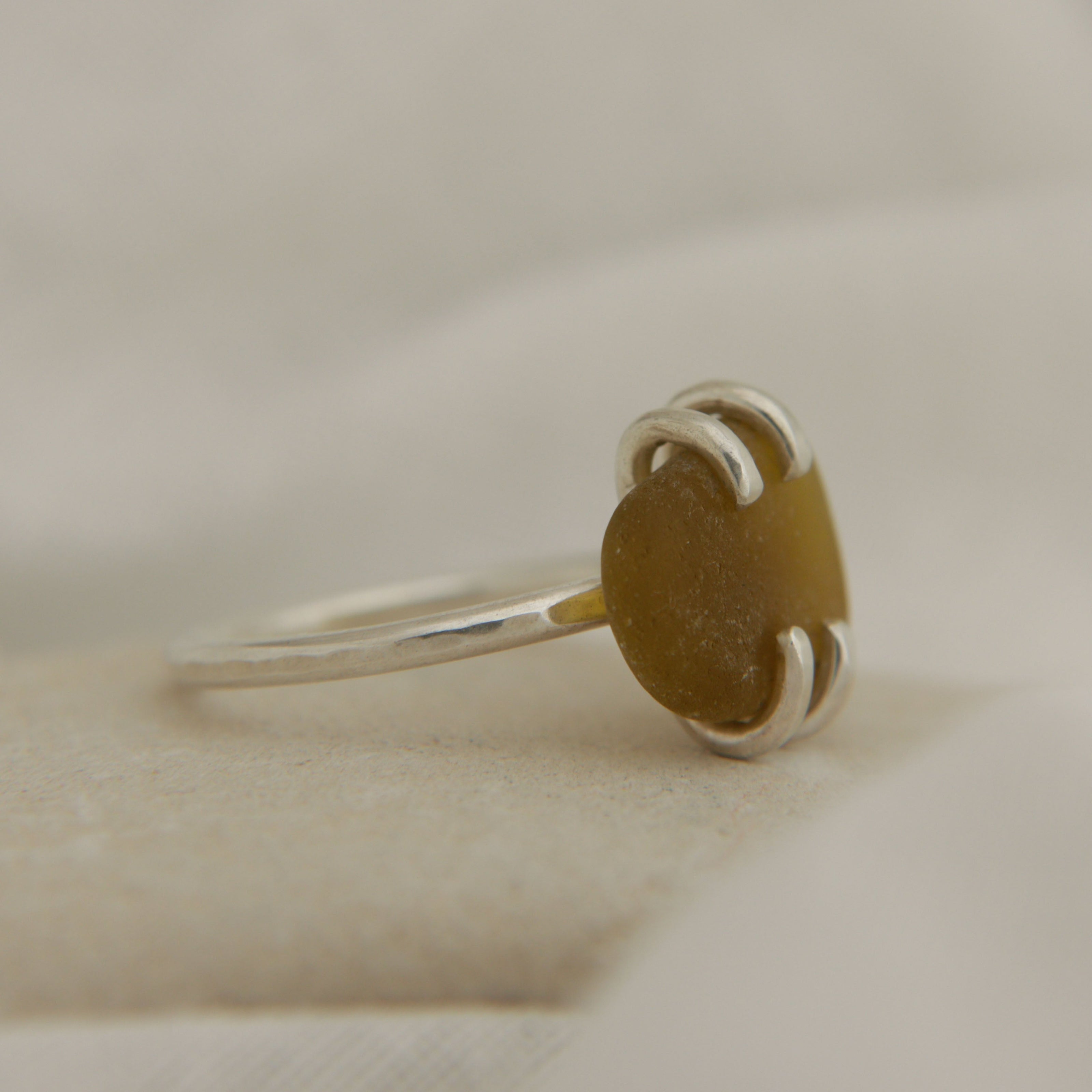 Seaglass ring size T (Torquay)