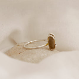 Seaglass ring size T (Torquay)